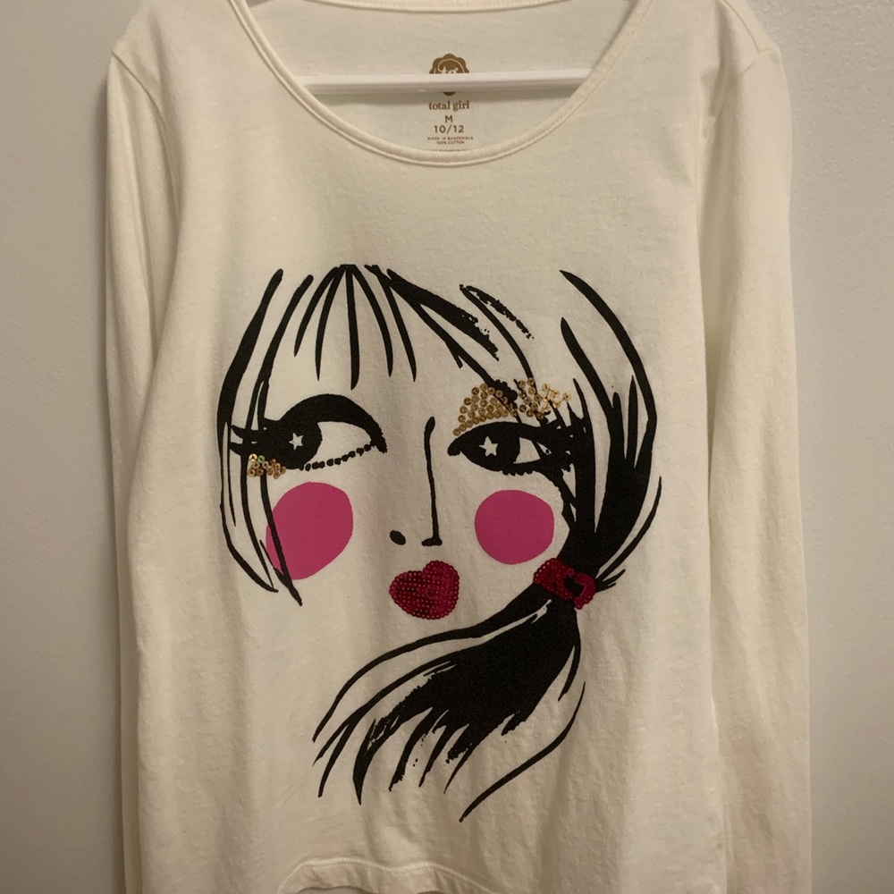 2 long sleeves tees for girls, sell together.